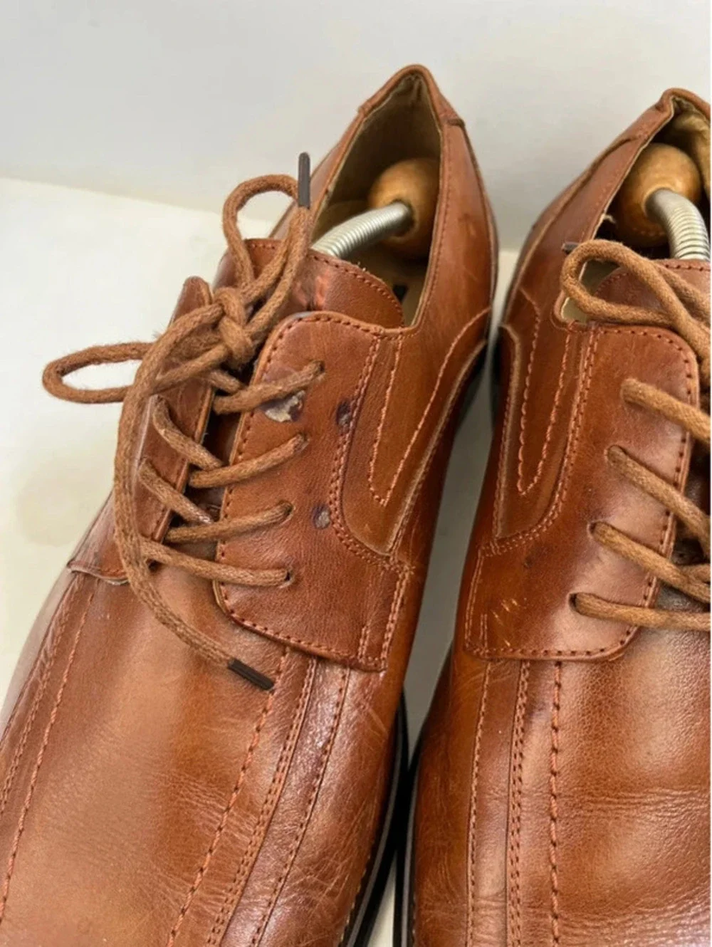 Stacy Adams Corrado Oxford Dress Shoes Bicycle Toe Brown Men's 10.5